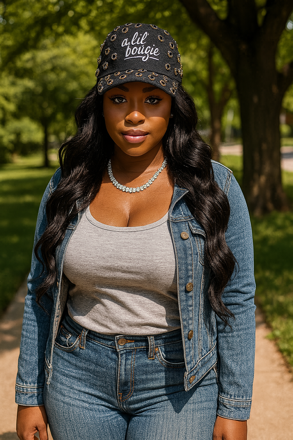 Bedazzled Adjustable Baseball Cap
